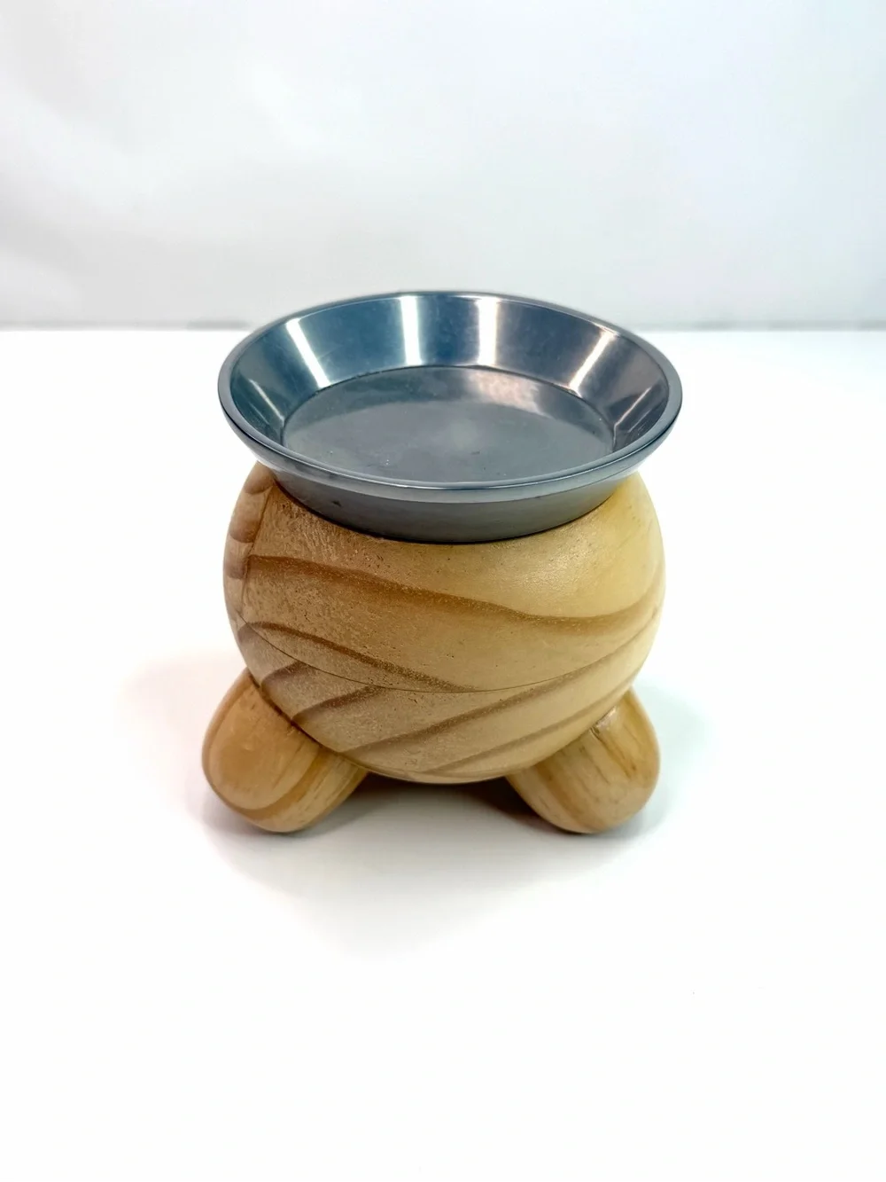 IKEA Vinterfint Wood Tripod Pillar Candle Holder with Storage
